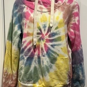 Women’s NSF Colorful Tie-Dye Hoodie Small
